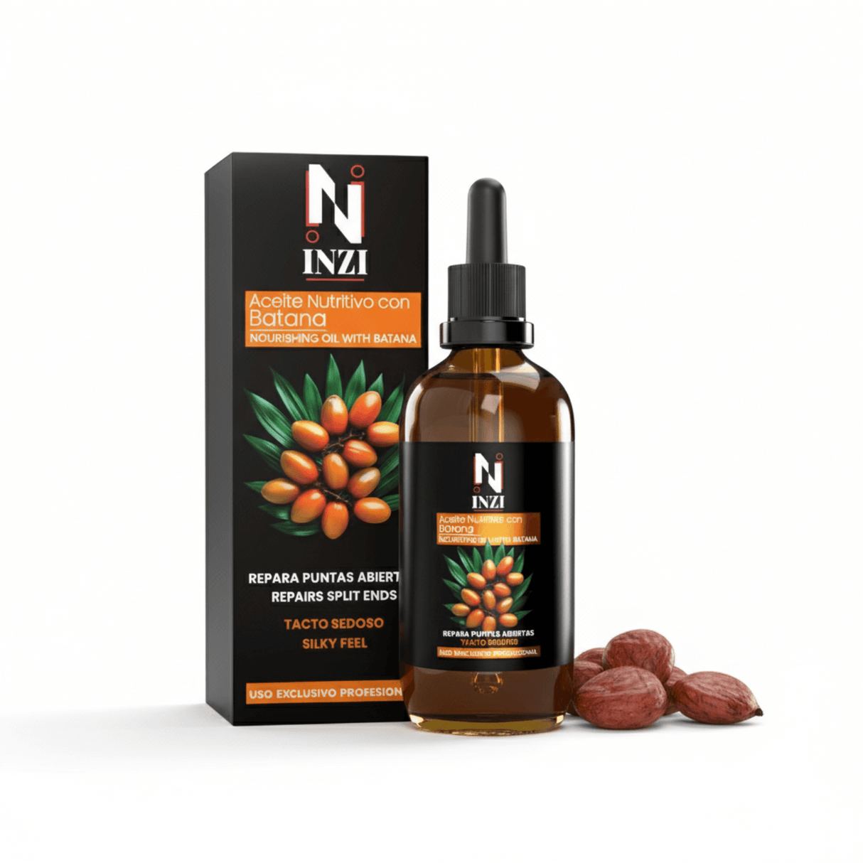 INZI Aceite de Batana 100 ml – Tratamiento Natural para Cabello y Piel | Hidratación, Nutrición y Reparación Capilar
