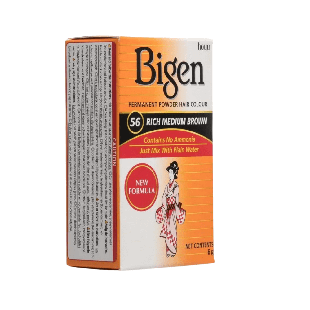 Bigen - Polvo Permanente Color De Cabello - 6g - Inzi Cosmeticos