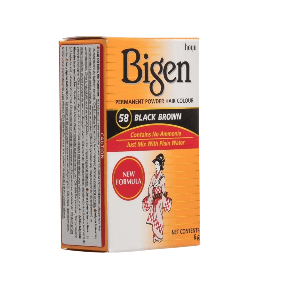 Bigen - Polvo Permanente Color De Cabello - 6g - Inzi Cosmeticos