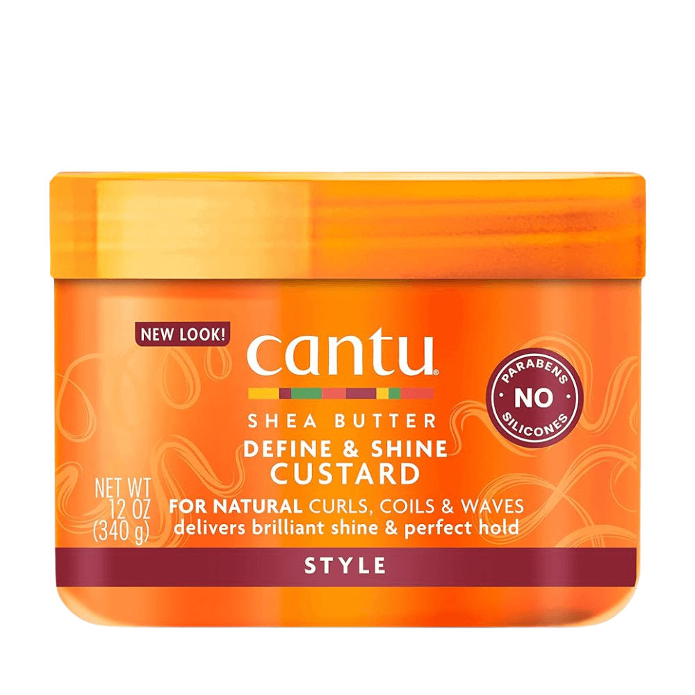 Cantu - Shea Butter - Natural Hair Define and Shine Custard Gel - Fijador De Rizos - 340 G - Inzi Cosmeticos