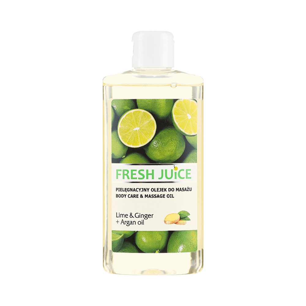 Fresh Juice - Aceite Corporal y de Masaje Lima & Jengibre + Aceite de Argán - 150 ml - Inzi Cosmeticos