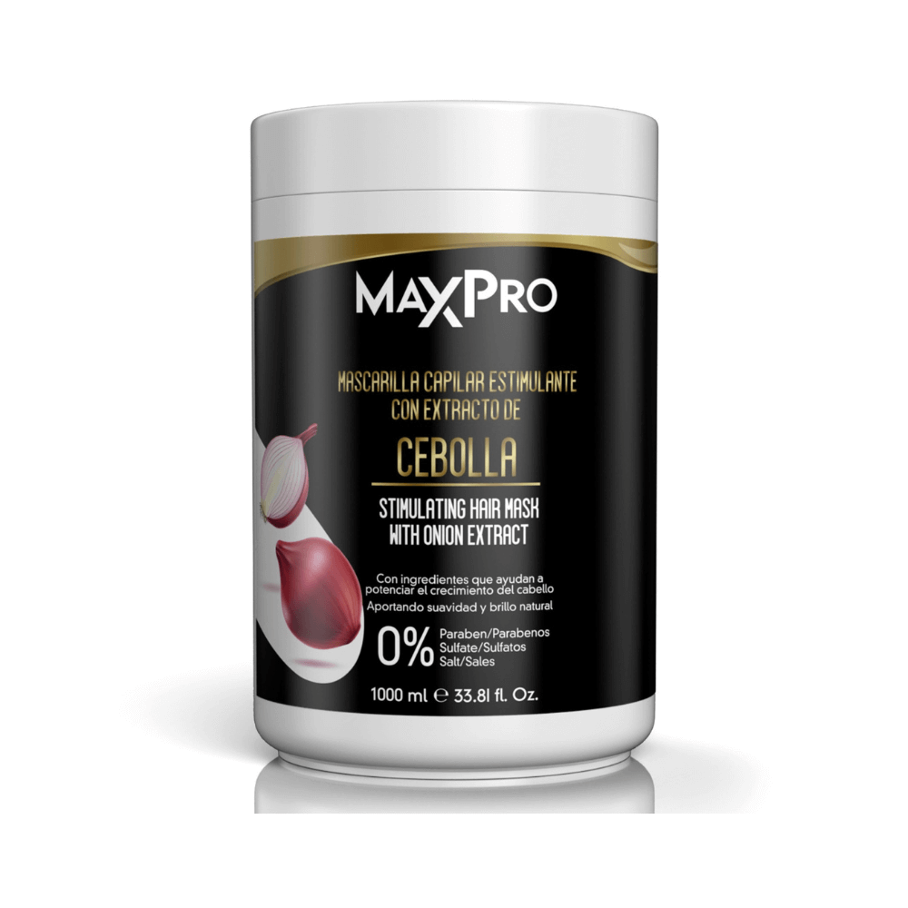 MAXPRO Mascarilla Capilar Estimulante con Cebolla 1000 ml - Inzi Cosmeticos
