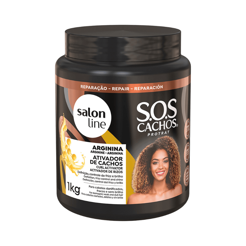 Salon Line - Activador de Rizos S.O.S Cachos Arginina 1 kg - Inzi Cosmeticos