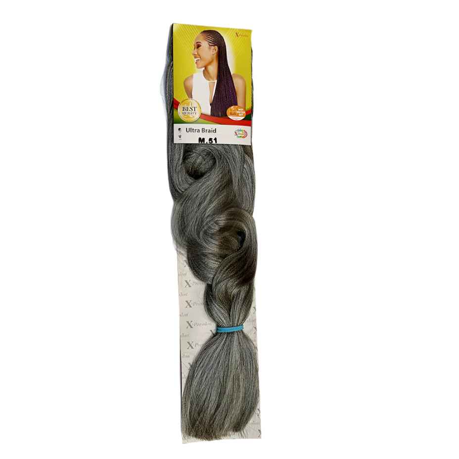 X-pression - Ultra Braid - Extensión De Pelo - Para Trenzar - 208 Cm - 165 G - De Un Solo Color