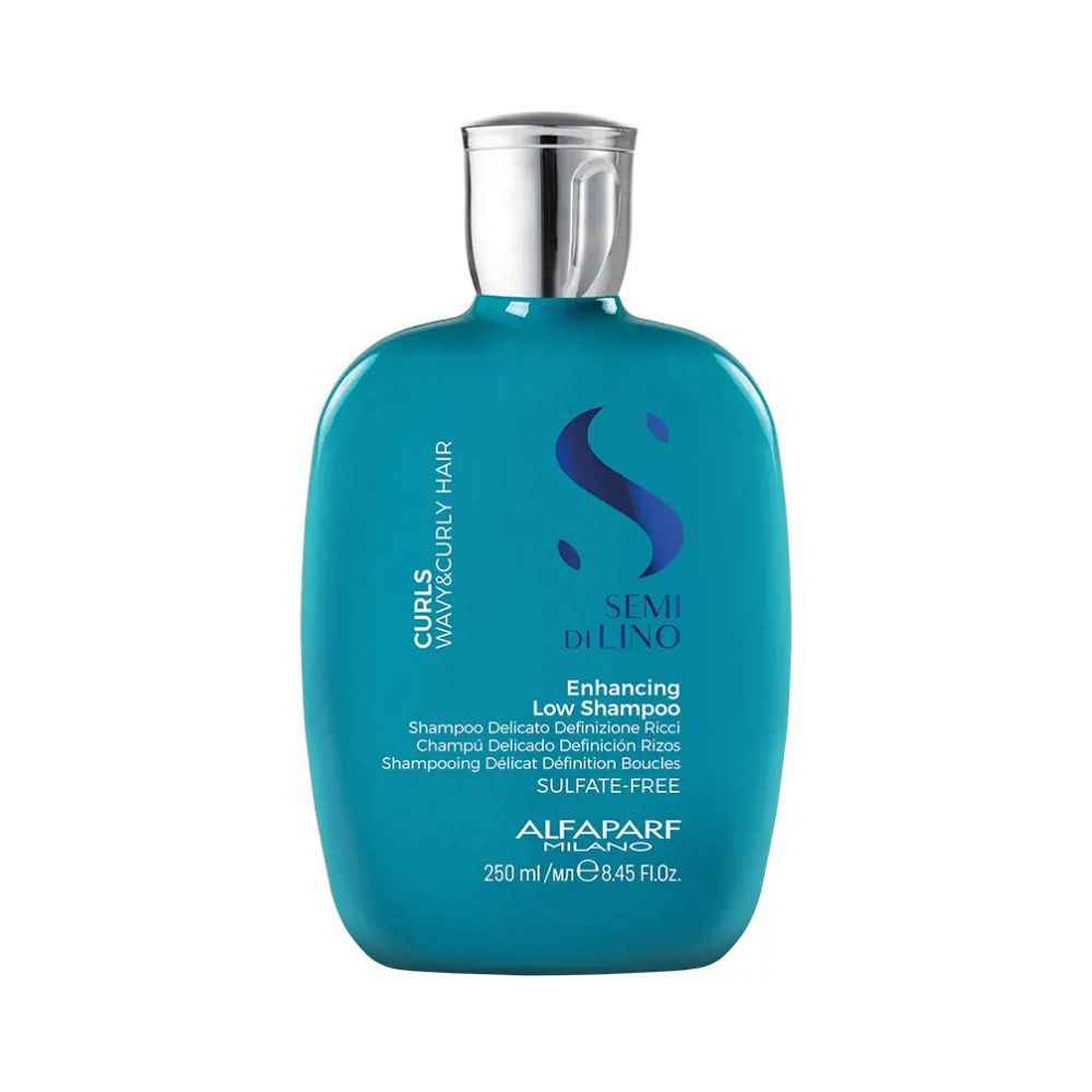 Alfaparf Milano - Semi Di Lino Curls Enhancing Low Shampoo - Champú Hidratante - Champú Pelo Rizado - 250 Ml