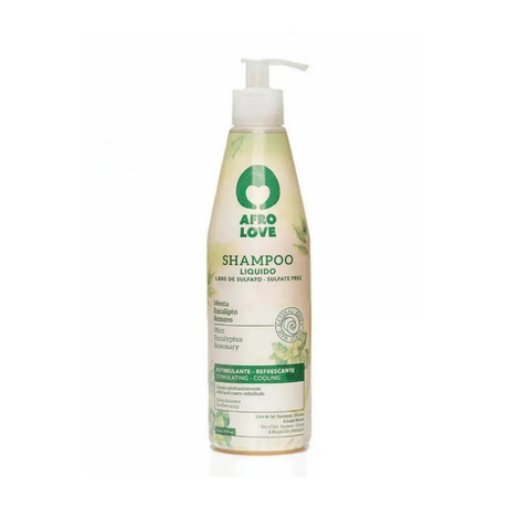 Afro Love - Shampoo Menta Romero - Champú Hidratante - 450 Ml - Inzi Cosmeticos