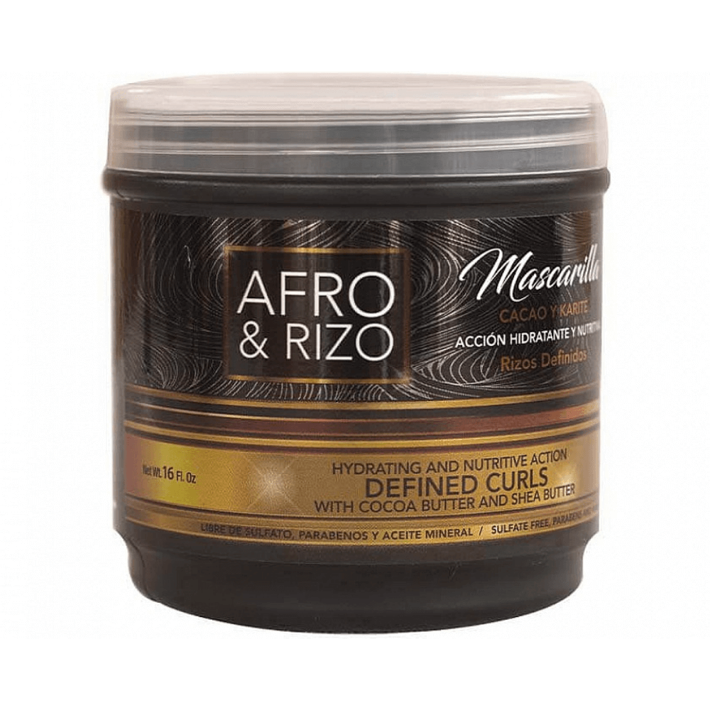 Afro & Rizo - Mascarilla Para Cabello Rizado - 473 Ml - Inzi Cosmeticos