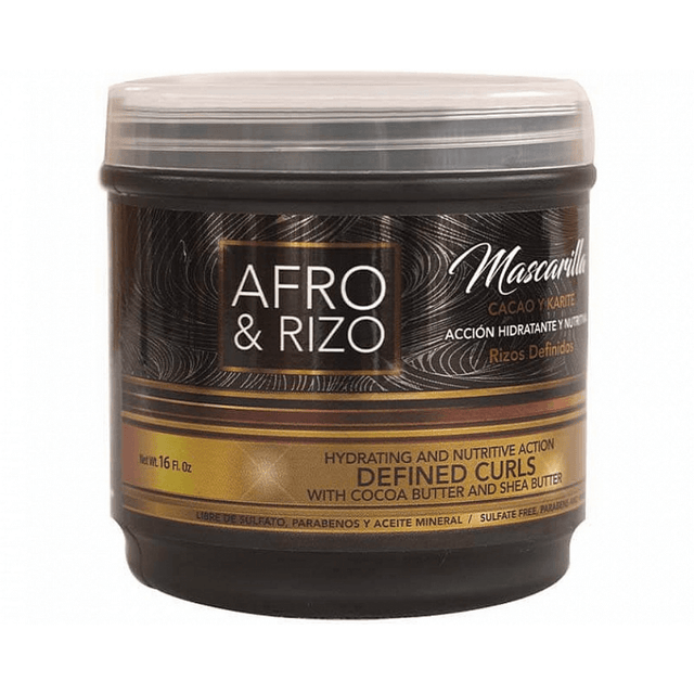 Afro & Rizo - Mascarilla Para Cabello Rizado - 473 Ml - Inzi Cosmeticos