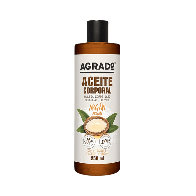 Agrado - Aceite Corporal de Argán - 250 ml - Inzi Cosmeticos
