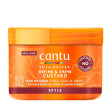 Cantu - Shea Butter - Natural Hair Define and Shine Custard Gel - Fijador De Rizos - 340 G - Inzi Cosmeticos
