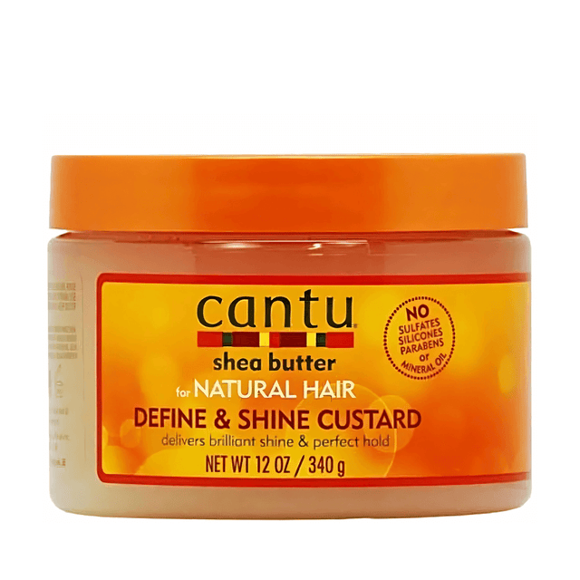 Cantu - Shea Butter - Natural Hair Define and Shine Custard Gel - Fijador De Rizos - 340 G - Inzi Cosmeticos