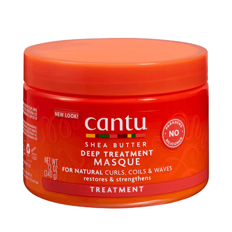 Cantu - Shea Butter Natural Hair Deep Tratamiento Masque - 340 Gr - Mascarilla De Hidratación Y Reparación Del Cabello Seco Y Quebradizo. - Inzi Cosmeticos