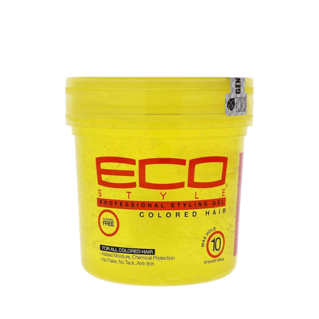 Eco Style - Styling Gel Colored Hair Amarillo - 473 Ml - Inzi Cosmeticos
