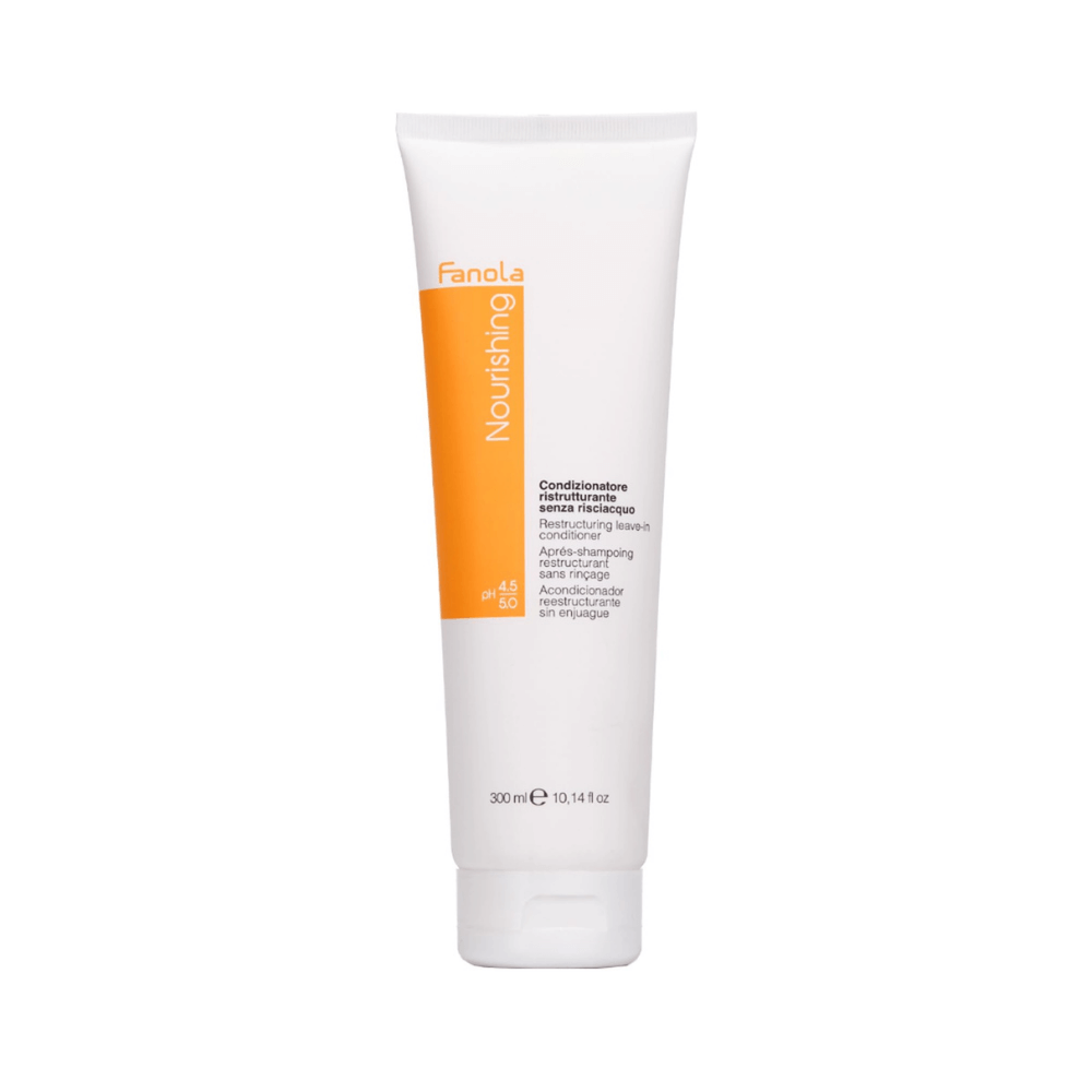 Fanola - Nourishing Acondicionador - Sin Enjuague - Para Cabello Seco Y Encrespado - 300 Ml - Inzi Cosmeticos