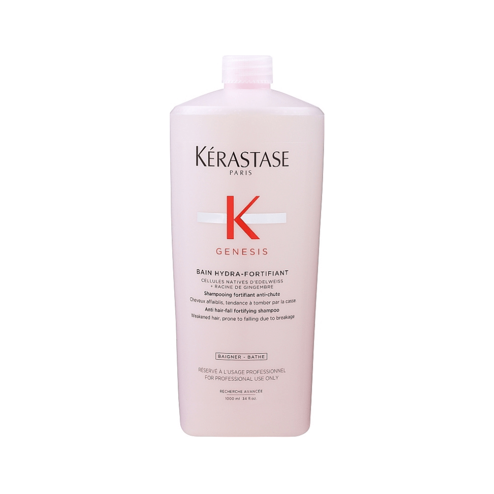 Kérastase - Genesis Bain Hydra-Fortifiant - Champú Anticaída, Anti-rotura e Hidratante - 1000 Ml - Inzi Cosmeticos