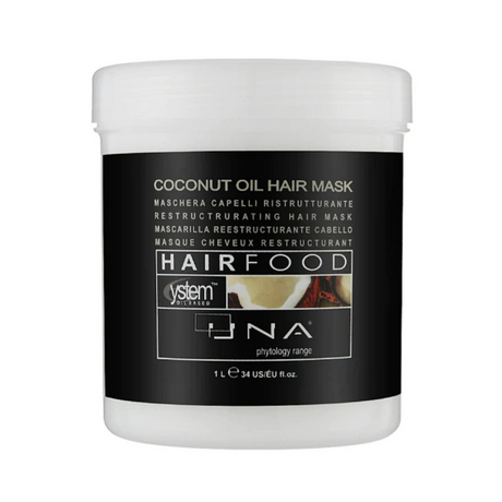 Rolland Una - Coconut Oil Hair Food Treatment - Mascarilla Reestructurante - 1000 Ml - Inzi Cosmeticos