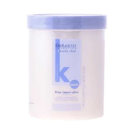 Salerm - Keratin Shot Deep Impact Plus Mascarilla - Para Cabellos Alisados - 1000 Ml - Inzi Cosmeticos