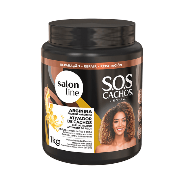 Salon Line - Activador de Rizos S.O.S Cachos Arginina 1 kg - Inzi Cosmeticos