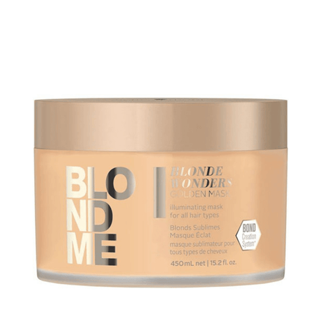 Schwarzkopf - Blondme Blonde Wonders Golden Mask - Mascarilla Brillo - 450 Ml - Inzi Cosmeticos