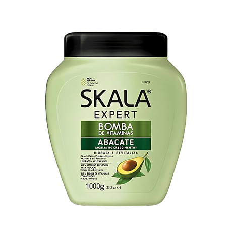Skala - Bomba Vitaminas Abacate Palta Máscara Vegana Crema Peinar - 1000g - Inzi Cosmeticos