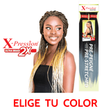 Pre Peigne - Trenzas Sintéticas - X-pression 2x Pre-estiradas - Cosmetics Afro Latino